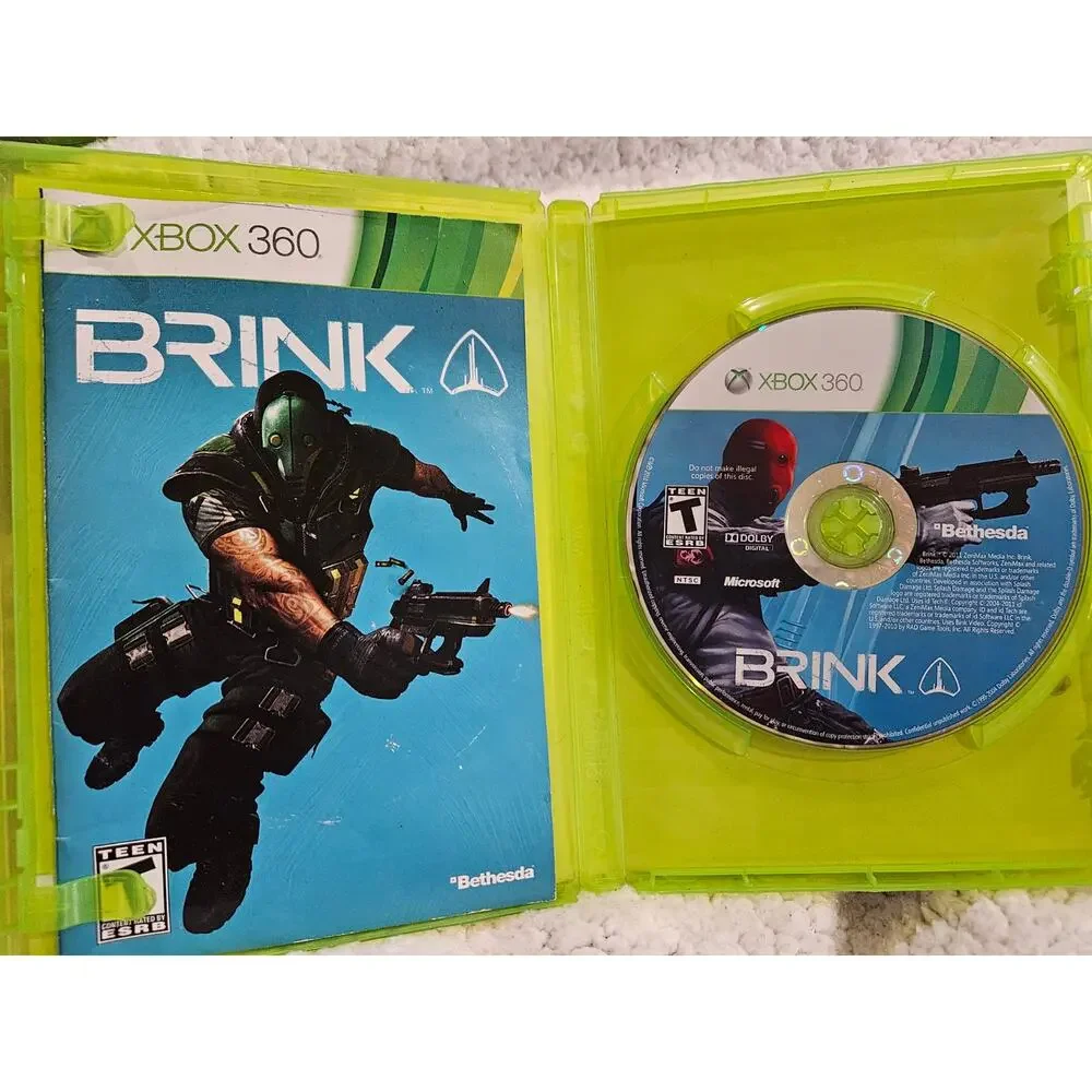 Brink (Microsoft Xbox 360, 2011) Complete w/ Manual